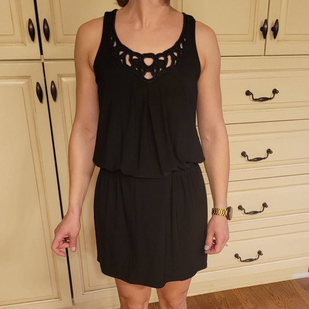 Sleeveless Black Mini Dress